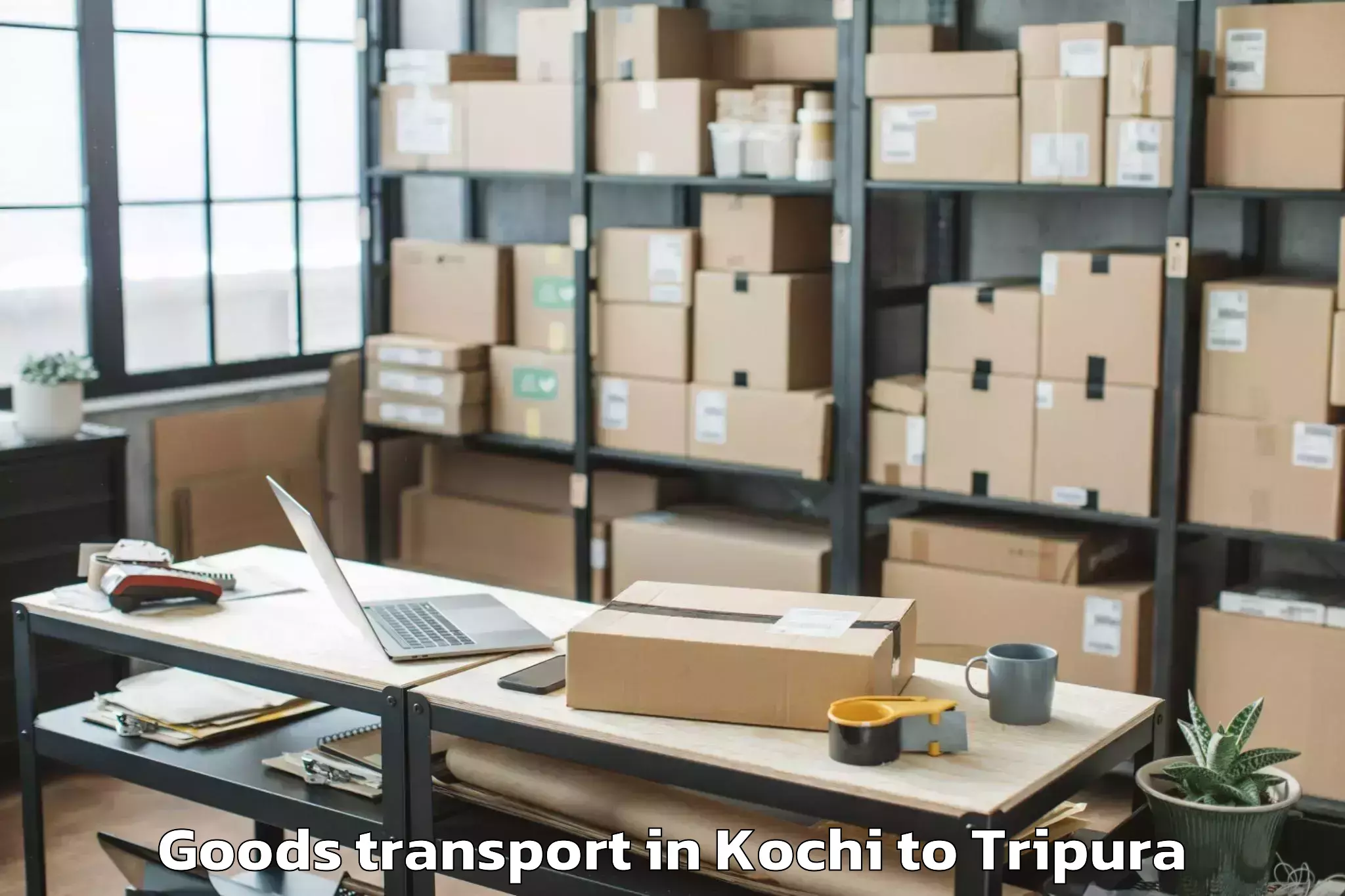 Book Kochi to Agartala Airport Ixa Goods Transport Online